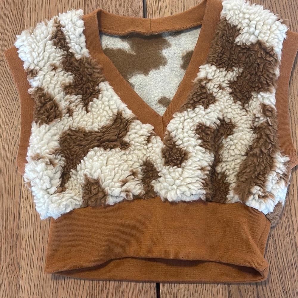 Anna Sui cowhide Vest